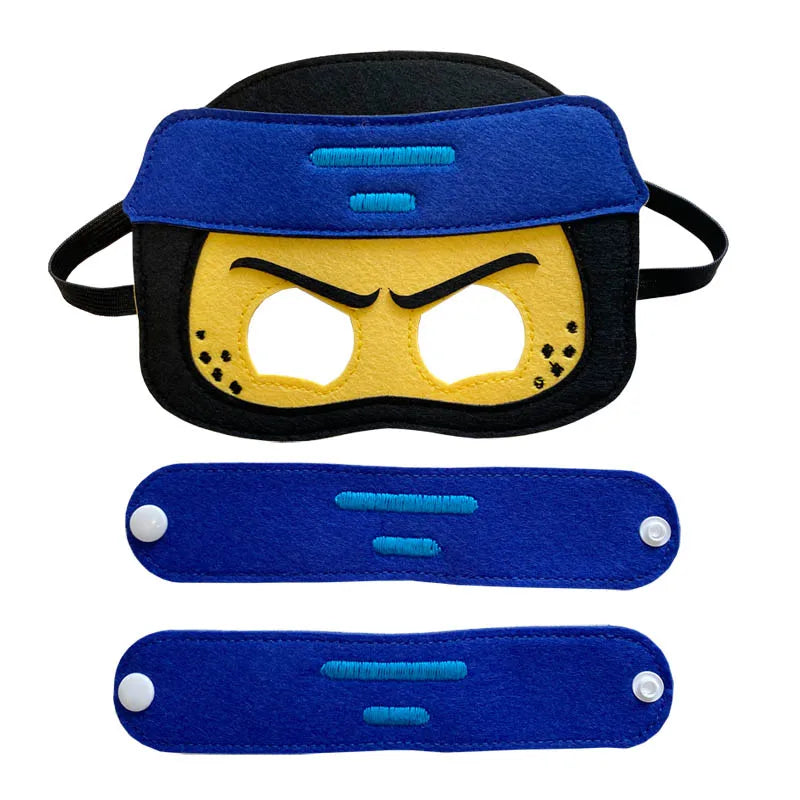 Disfraz de ninja, capas de superhéroe con máscaras, juego de simulación, fiesta de cumpleaños, favor, disfraz de Navidad inspirado