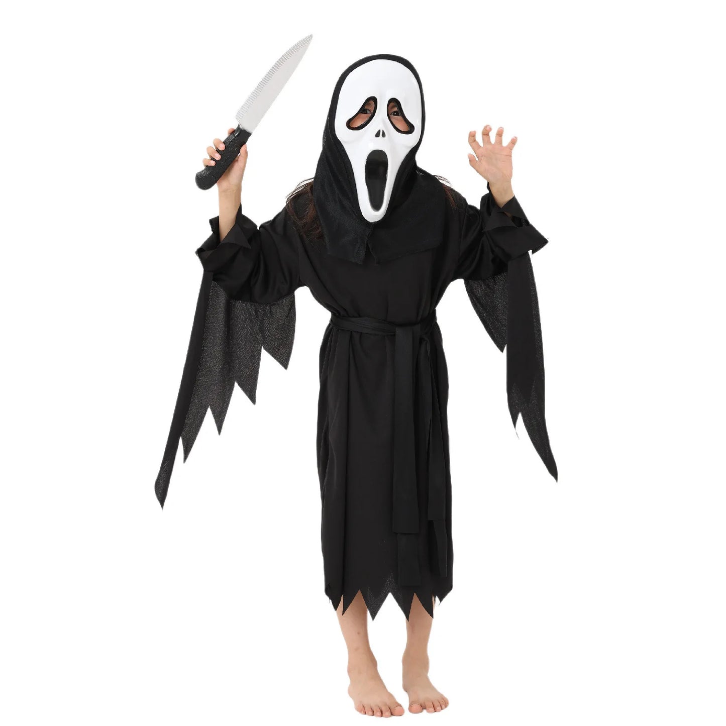 Halloween Scream Ghost Máscara Cosplay Fiesta Máscara Accesorios