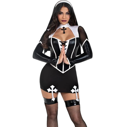 Disfraz Halloween Mujer Women Faux Leather Costume Cosplay