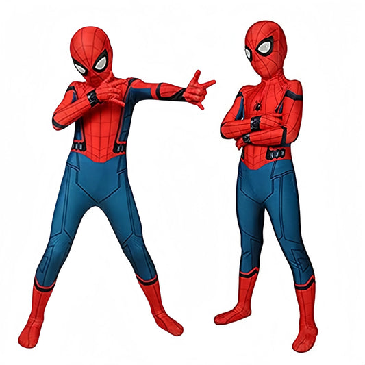 Disfraz de cosplay de Spider Man para niños, traje de Spiderman de regreso a casa, mono de superhéroe disfraz de fiesta de carnaval de Halloween