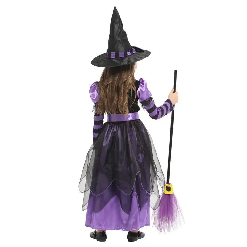 Disfraces de Halloween Vestido de bruja para niñas Niños Carnaval Vampirina Dress Up Cosplay Vampiro Calabaza Ropa de fiesta