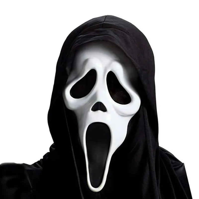 Máscaras de Halloween Película de grito Máscara de terror Halloween Asesino Cosplay Disfraz para adultos Accesorios Accesorios