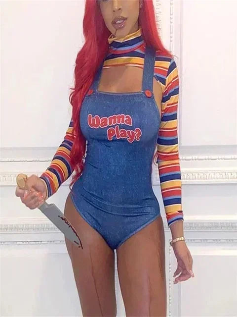 Body asesina de pesadilla de Halloween para mujeres de Halloween Chucky