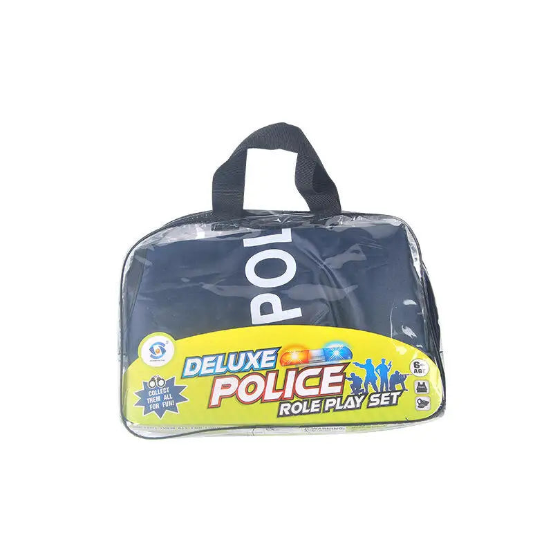 Disfraces de cosplay de policía para niños y niñas, juguetes de policía, policía, brújula, silbato, insignia de policía, accesorios de disfraces de carnaval, Halloween