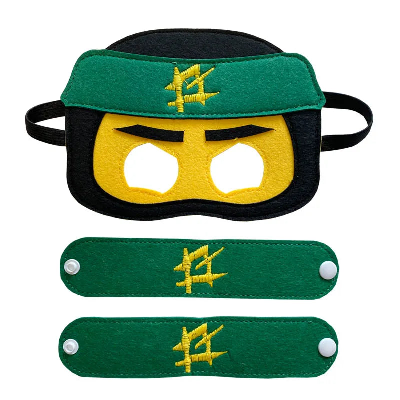 Disfraz de ninja, capas de superhéroe con máscaras, juego de simulación, fiesta de cumpleaños, favor, disfraz de Navidad inspirado