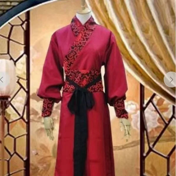 Antiguo traje de héroe masculino chino, ropa tradicional de espadachín, artes marciales vintage, vestido de cosplay de asesino, hombres y mujeres, Hanfu