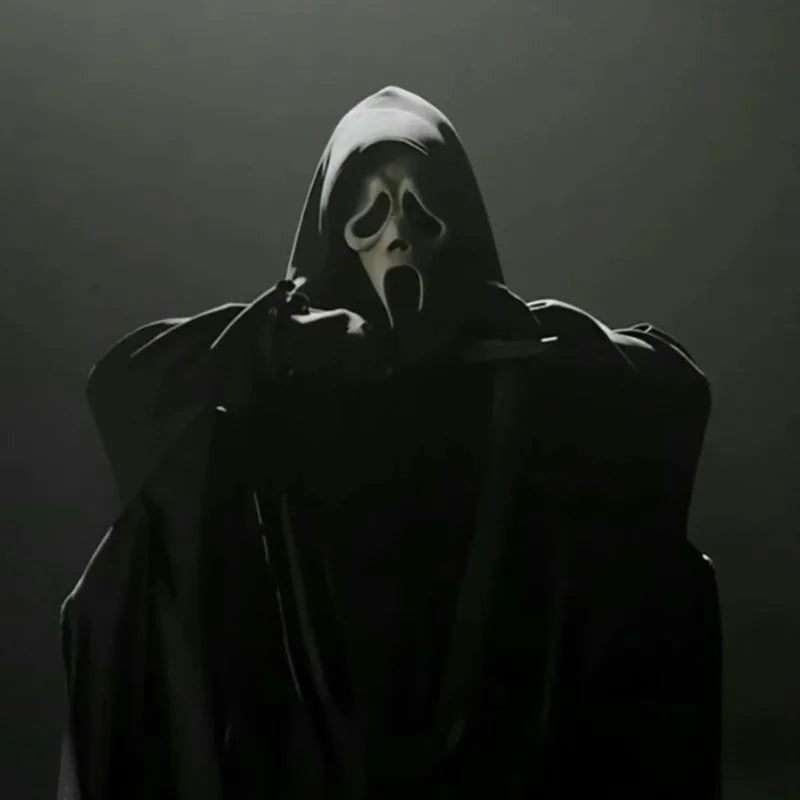 Máscaras de Halloween Película de grito Máscara de terror Halloween Asesino Cosplay Disfraz para adultos Accesorios Accesorios