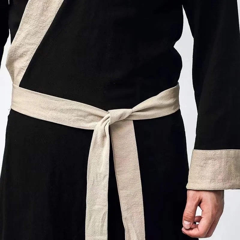 Antiguo traje de héroe masculino chino, ropa tradicional de espadachín, artes marciales vintage, vestido de cosplay de asesino, hombres y mujeres, Hanfu