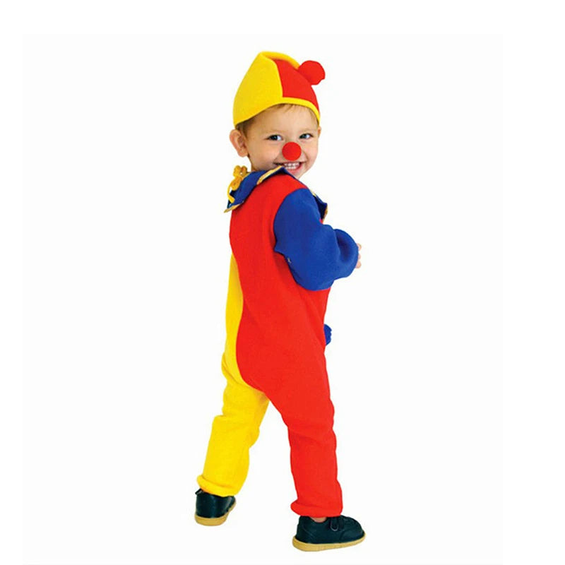 Sydanne Niños Carnaval Payaso Circo Cosplay Disfraces Halloween Niños Niños Niñas Bebé Cumpleaños Halloween Fiesta Mono Sombrero