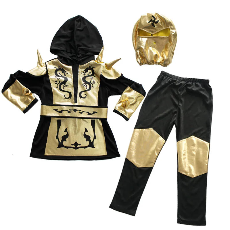 Disfraz para niños, cosplay de ninja, niños y niñas, disfraz de fiesta, regalo de Halloween para niños