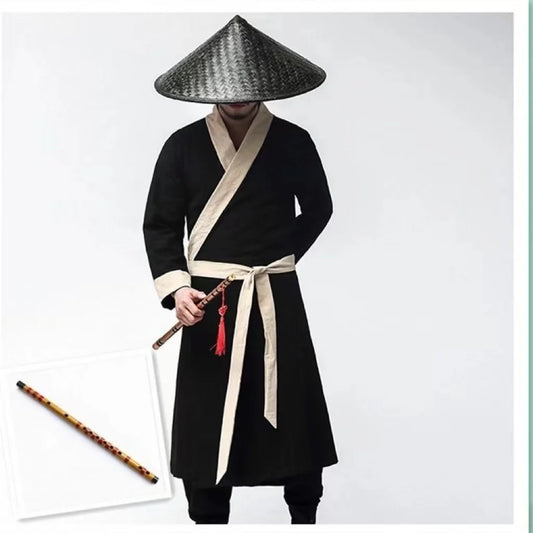 Antiguo traje de héroe masculino chino, ropa tradicional de espadachín, artes marciales vintage, vestido de cosplay de asesino, hombres y mujeres, Hanfu