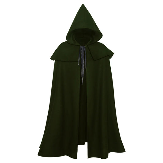 Hobbit medieval, capa de cosplay, disfraz abrigo con capucha  para mujeres, abrigo de capa gótico vintage, trinchera larga, capa de mago de Halloween