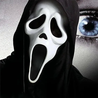 Máscaras de Halloween Película de grito Máscara de terror Halloween Asesino Cosplay Disfraz para adultos Accesorios Accesorios