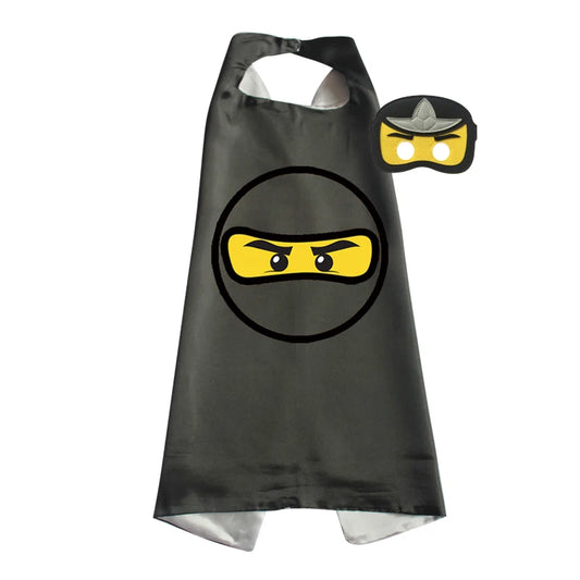 Disfraz de ninja, capas de superhéroe con máscaras, juego de simulación, fiesta de cumpleaños, favor, disfraz de Navidad inspirado