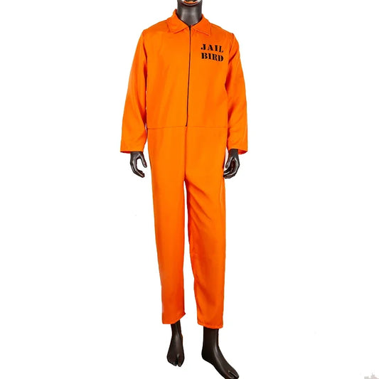 Disfraz de cosplay de prisionero, mono de prisión, Unisex
