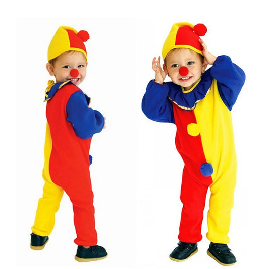 Sydanne Niños Carnaval Payaso Circo Cosplay Disfraces Halloween Niños Niños Niñas Bebé Cumpleaños Halloween Fiesta Mono Sombrero