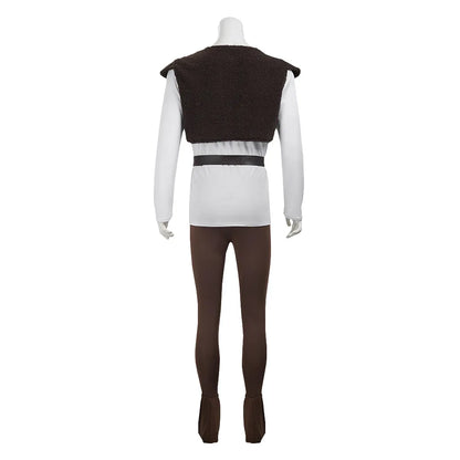 Disfraz de Shrek para hombre, camisa, chaleco, pantalones, conjunto completo, traje de Halloween