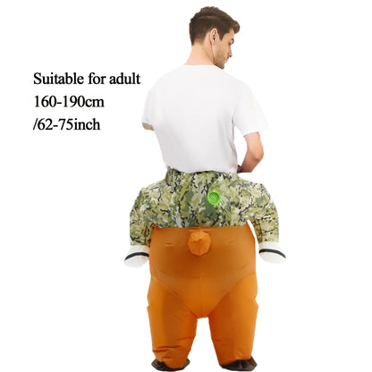 Disfraz de capibara inflable para mujeres y hombres Cosplay Fiesta Paseo en Animal Inflable