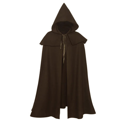 Hobbit medieval, capa de cosplay, disfraz abrigo con capucha  para mujeres, abrigo de capa gótico vintage, trinchera larga, capa de mago de Halloween