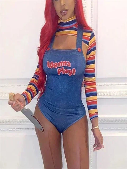 Body asesina de pesadilla de Halloween para mujeres de Halloween Chucky