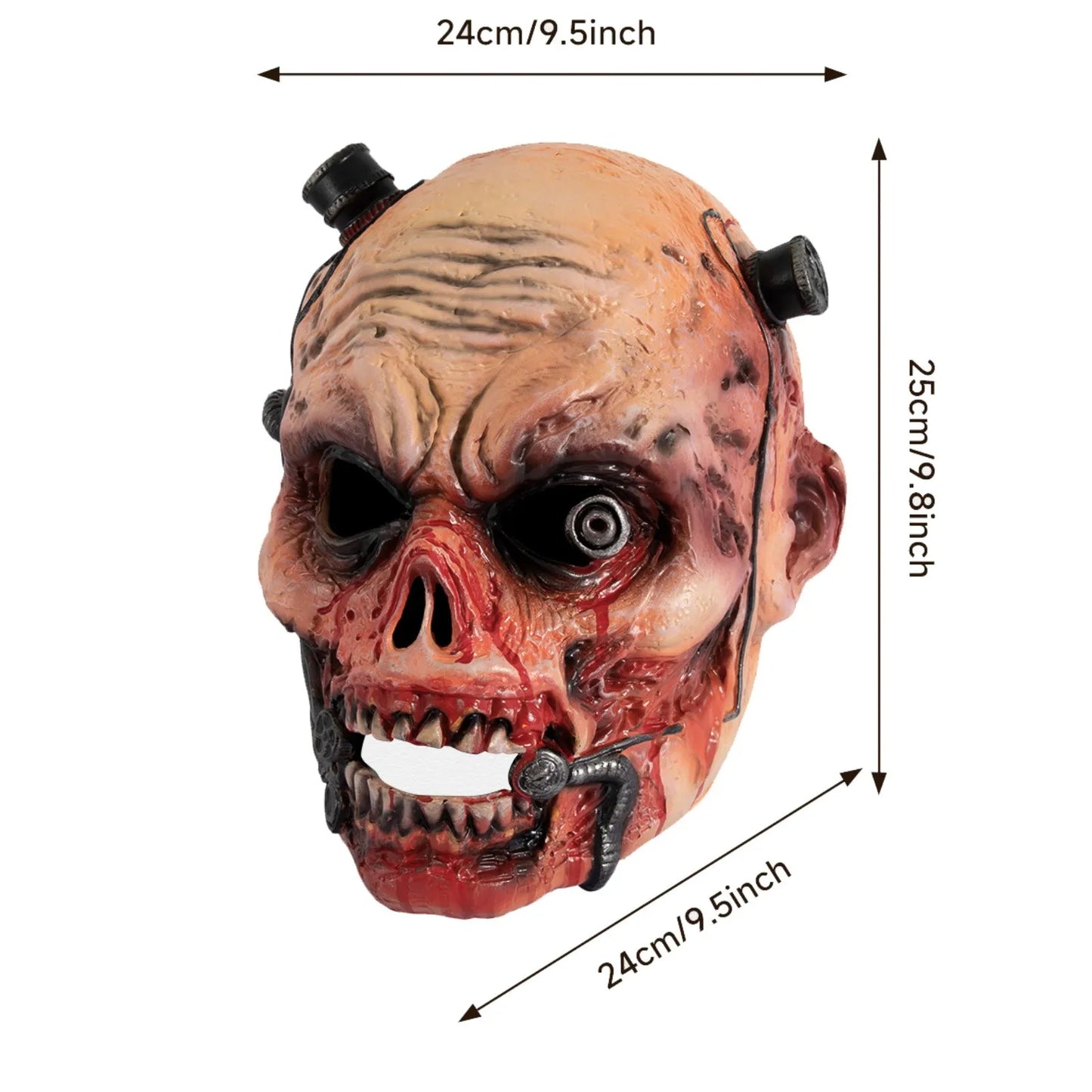 Máscara de terror zombi Miedo Halloween