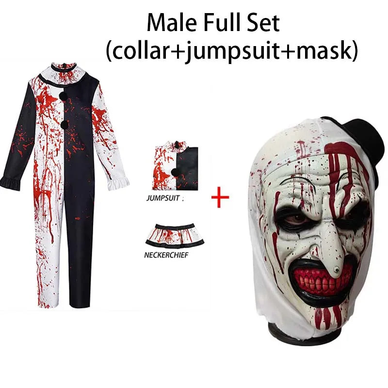 Art The Clown Cosplay Disfraz Aterrorizado 3 Trajes sangrientos
