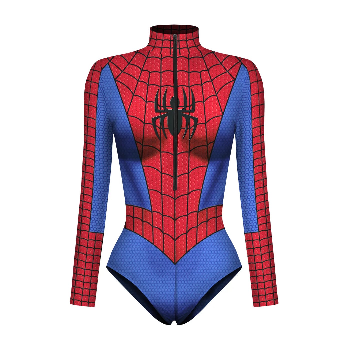 Body de superhéroe Spiderman para mujer Capitán América Cosplay Impresión 3D Traje de baño de manga larga Disfraces de carnaval de Halloween para adultos